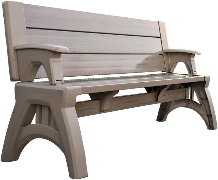 2-in-1 Outdoor Bench That Converts Into a Table