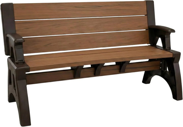 2-in-1 Outdoor Bench That Converts Into a Table