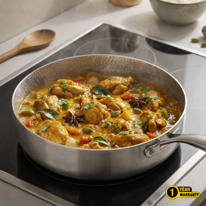 Pure Titanium Hammered Cookware Set Pro + FREE LIDS