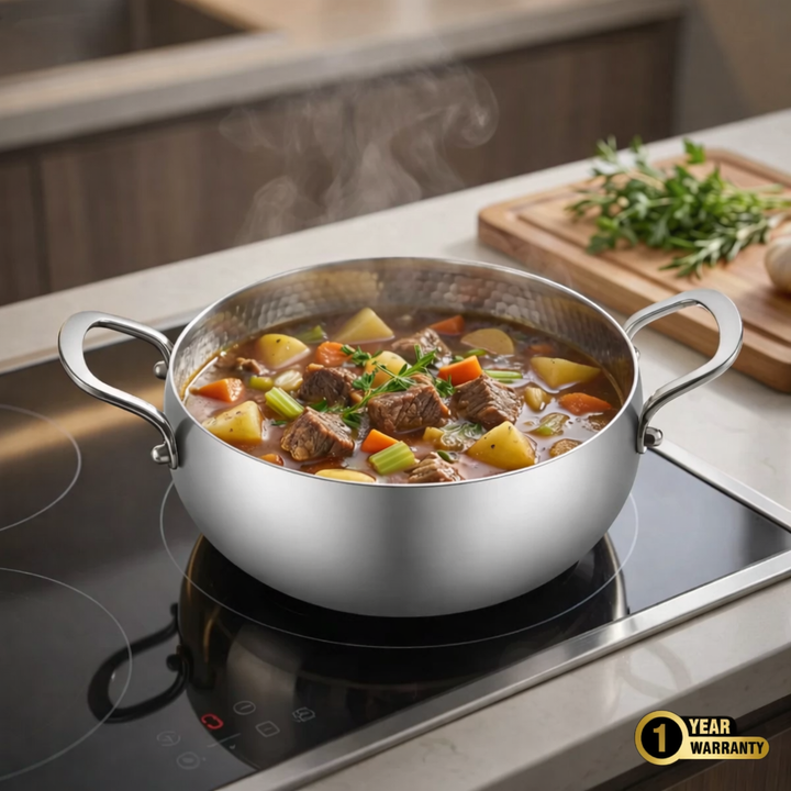 Titanium Deep Casserole Pot Pro + FREE LID