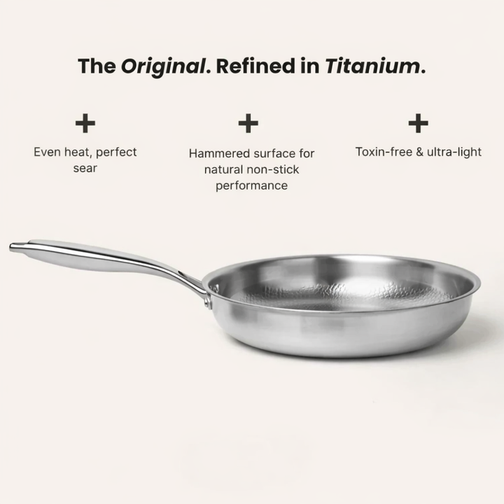 Pure Titanium Essential Duo Utensils Set + FREE LIDS