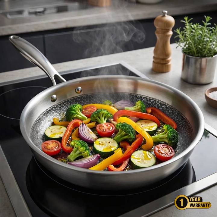 Pure Titanium Cook & Cut Bundle + FREE LIDS + Cutting Board 34x23 cm