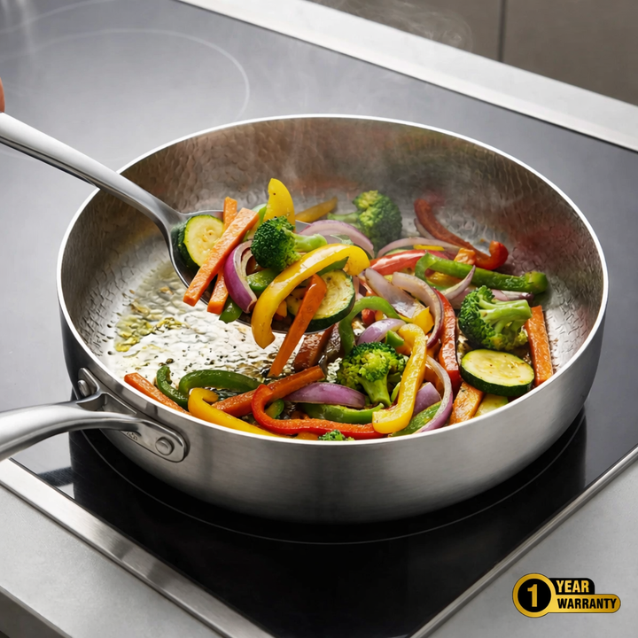 Pure Titanium 2 Pan Utensils Set + FREE LIDS